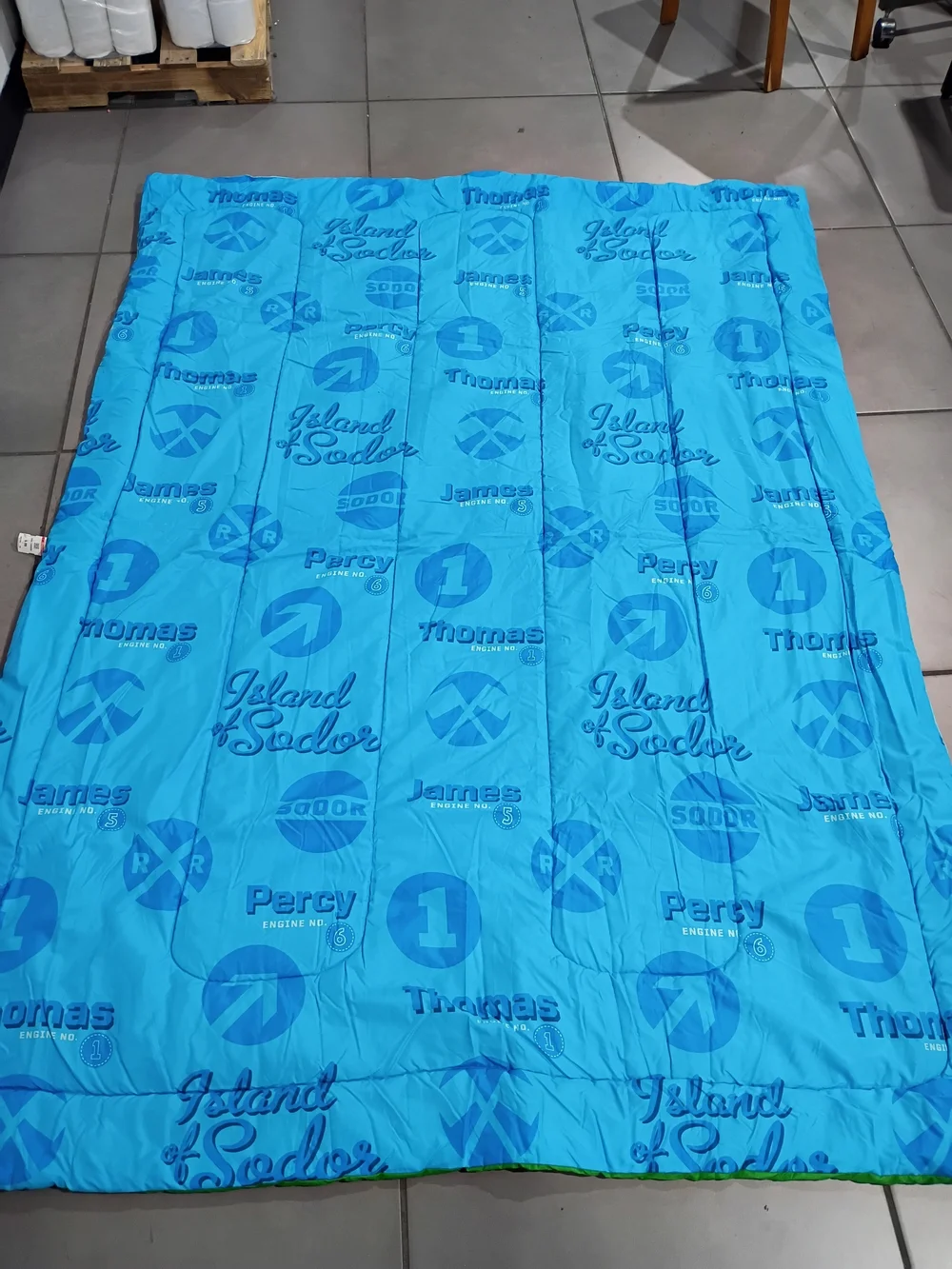 Thomas & Friends Blue, Green & Red Train Bedding Panel